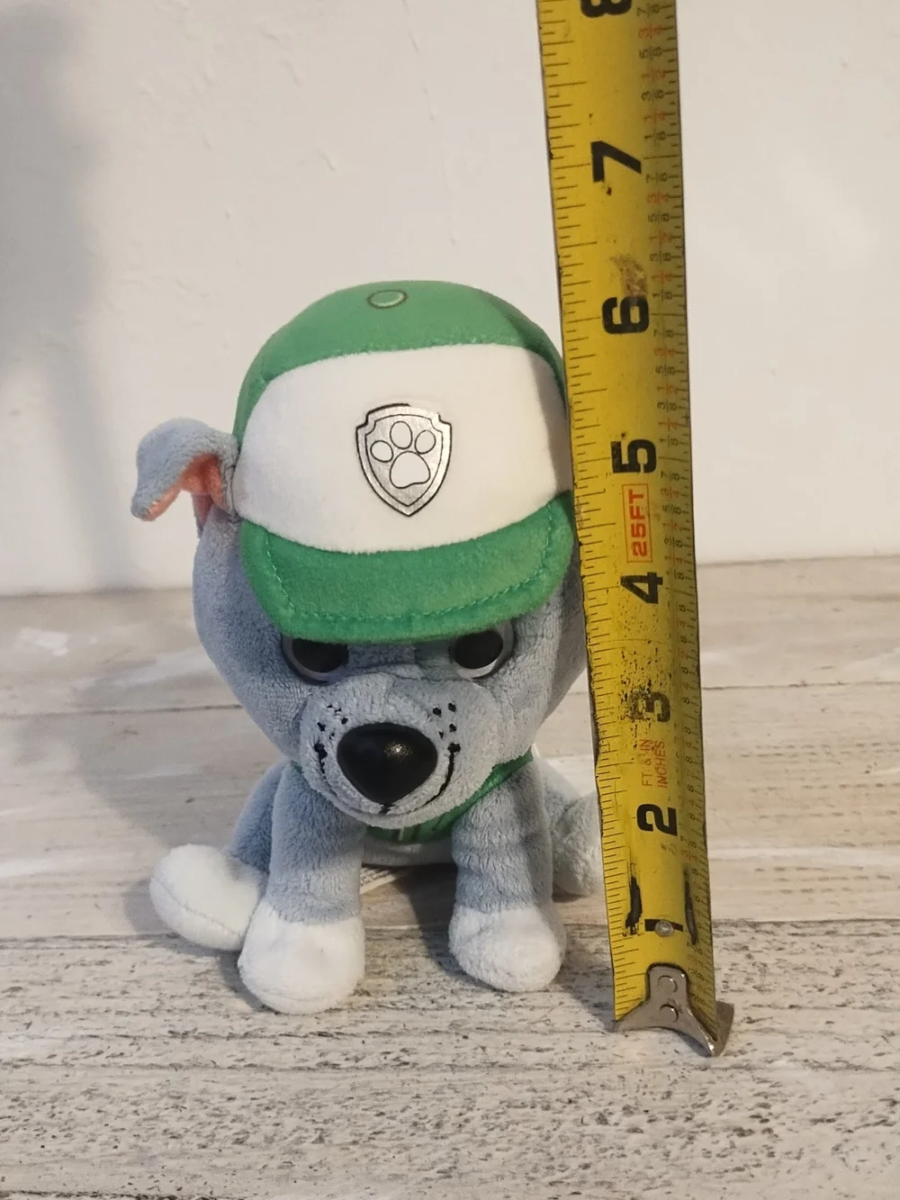 Paw Patrol Rocky Plush Toy with Green Cap